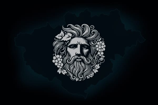 Σκίτσο του προσώπου του Ελληνικού Θεού Διονύσου και στο φόντο, περίγραμμα του νομού Δράμαςείναι απλά ο συνδυασμός πολλών καλών ιδεών”